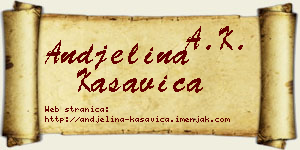 Andjelina Kasavica vizit kartica